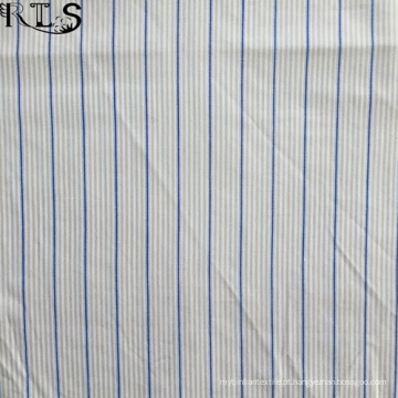 Poplin de algodão tecida de fios tingidos tecidos para vestuário camisas/vestido Rls40-2po